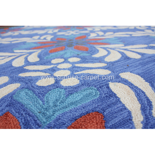 Dyeable Polyester Hand Hooked Carpet Rug